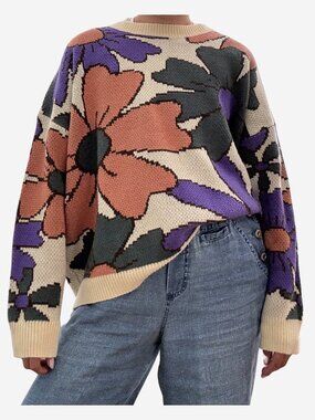 Bailey Rose Retro Flower Sweater